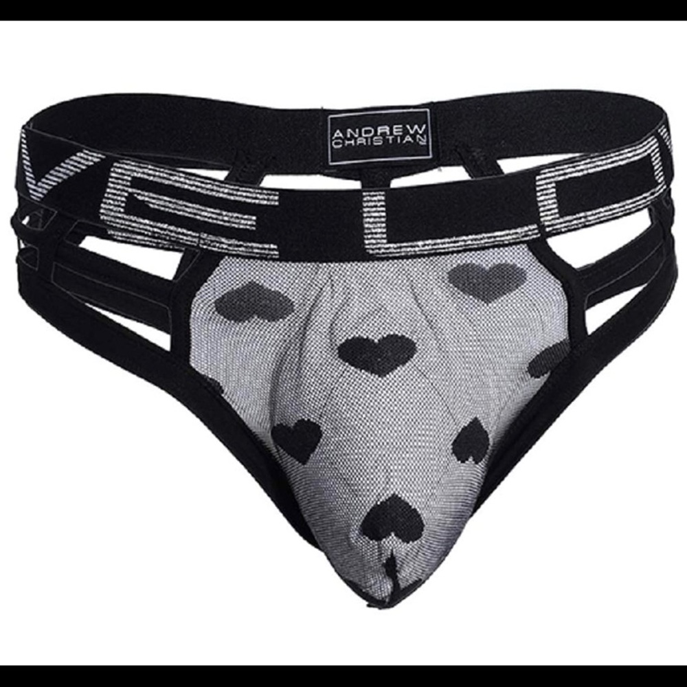 Andrew Christian Love Sweetheart Mesh Cage Thong